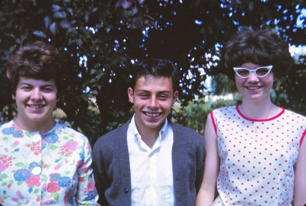 Terry with cousins Gloria and Connie