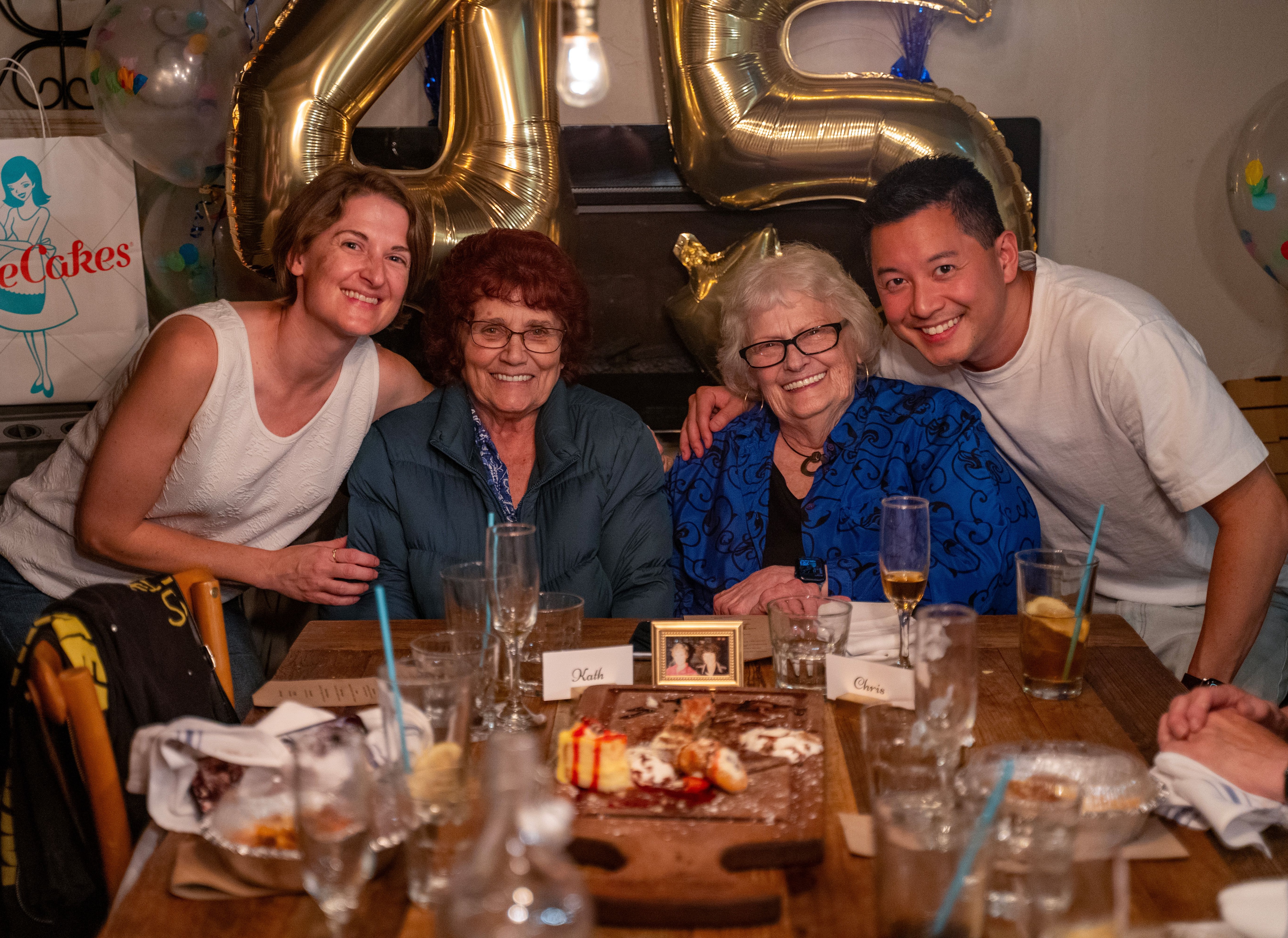 Chris and Kath's 45th Anniversary dinner.