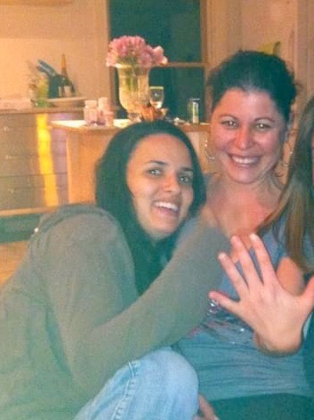At the apartment in Falls Village. We had a fun ladies night in & sleep over, I think it was maybe 2012.