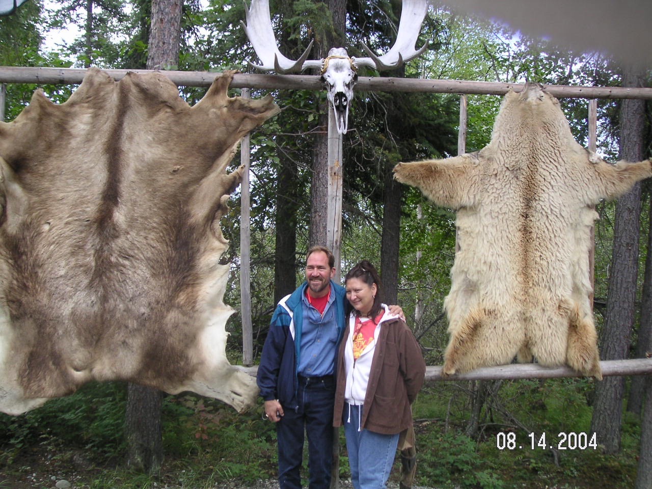 2004 Scott with a fellow Northwest Airlines Flight Attendant Who lived in Fairbanks Alaska Kellie Rieck