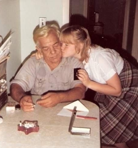 My mom was raised by her grandpop in New Jersey. She absolutely adored him. Many years ago she gave me the necklace he gave her in this photo, and it is one of the most important things I own.