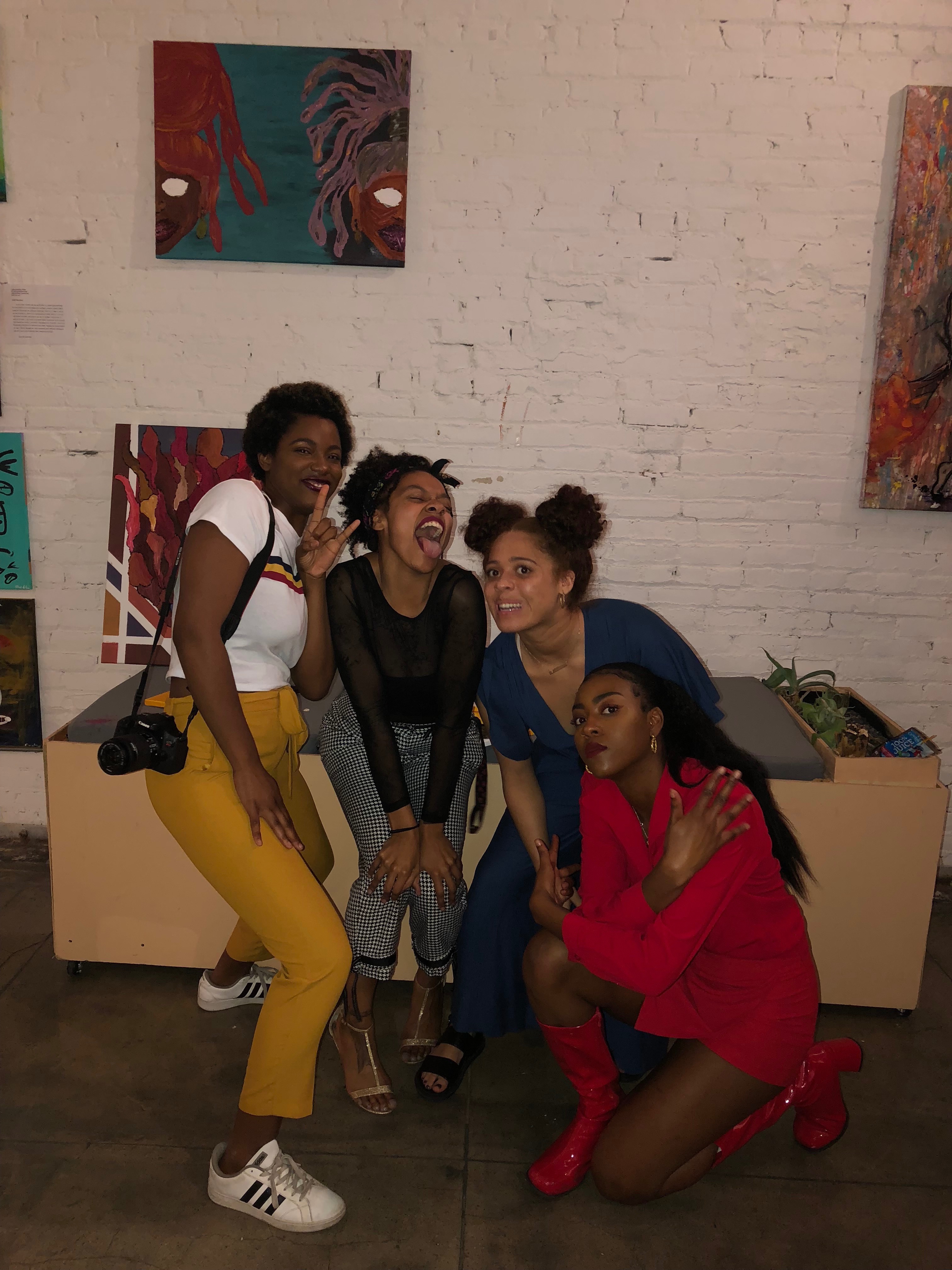 Memories from the first PRSM art show 🧡 I was an artist featuring my art. These girls were the first ones to see and show me my talent. 
