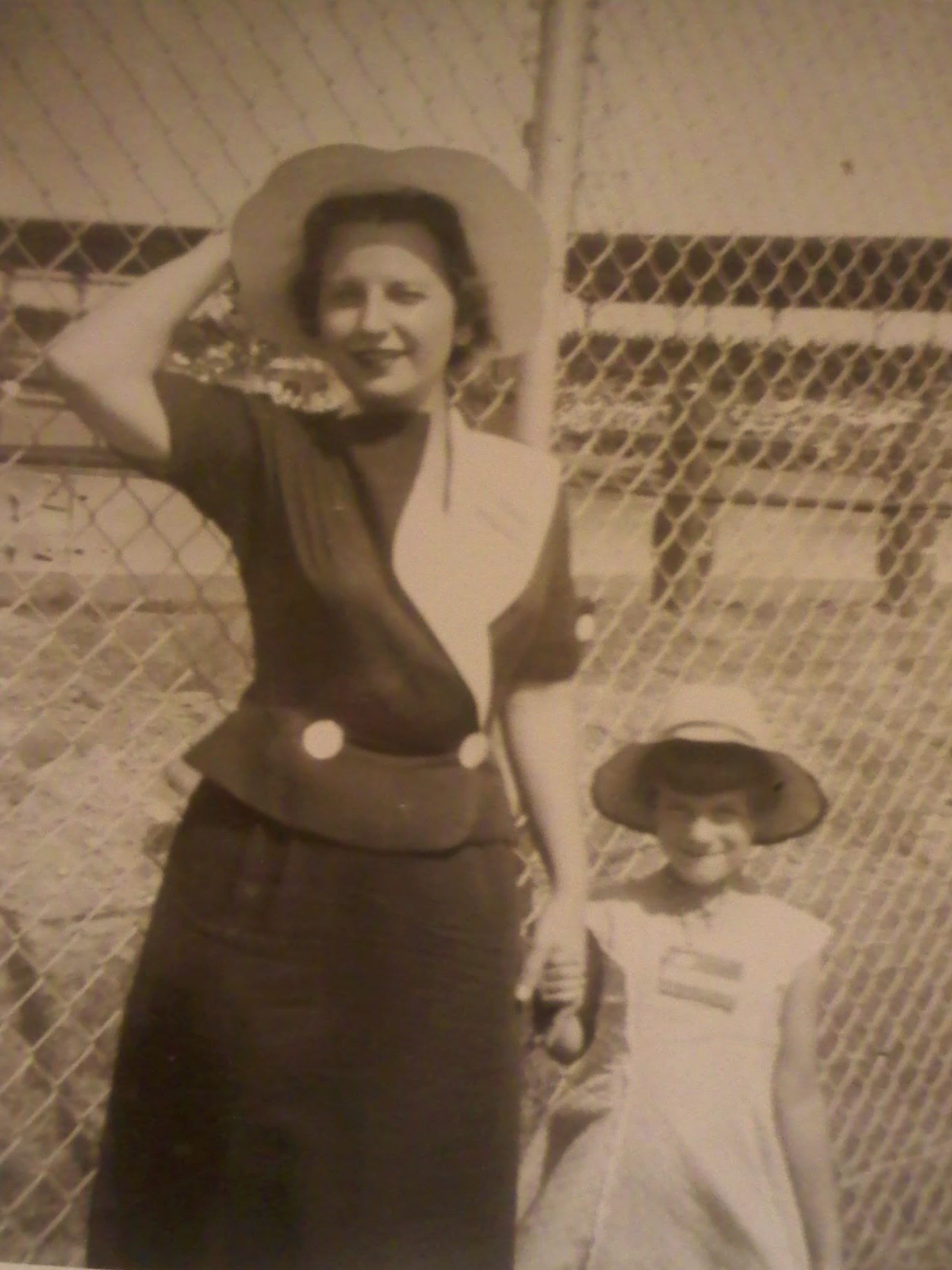 Margie with my mom, Kathy Osborn, at a convention with she was just a little girl.