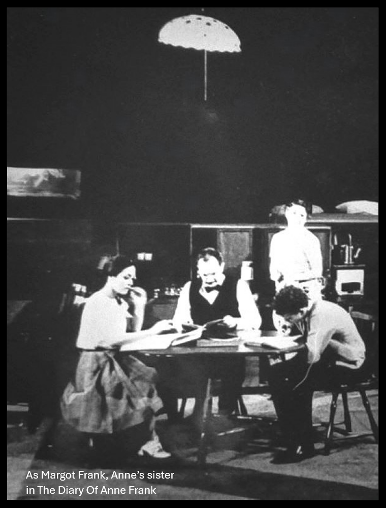 As Anne's sister Margot Frank in The Diary Of Anne Frank at the Taipei Drama Club