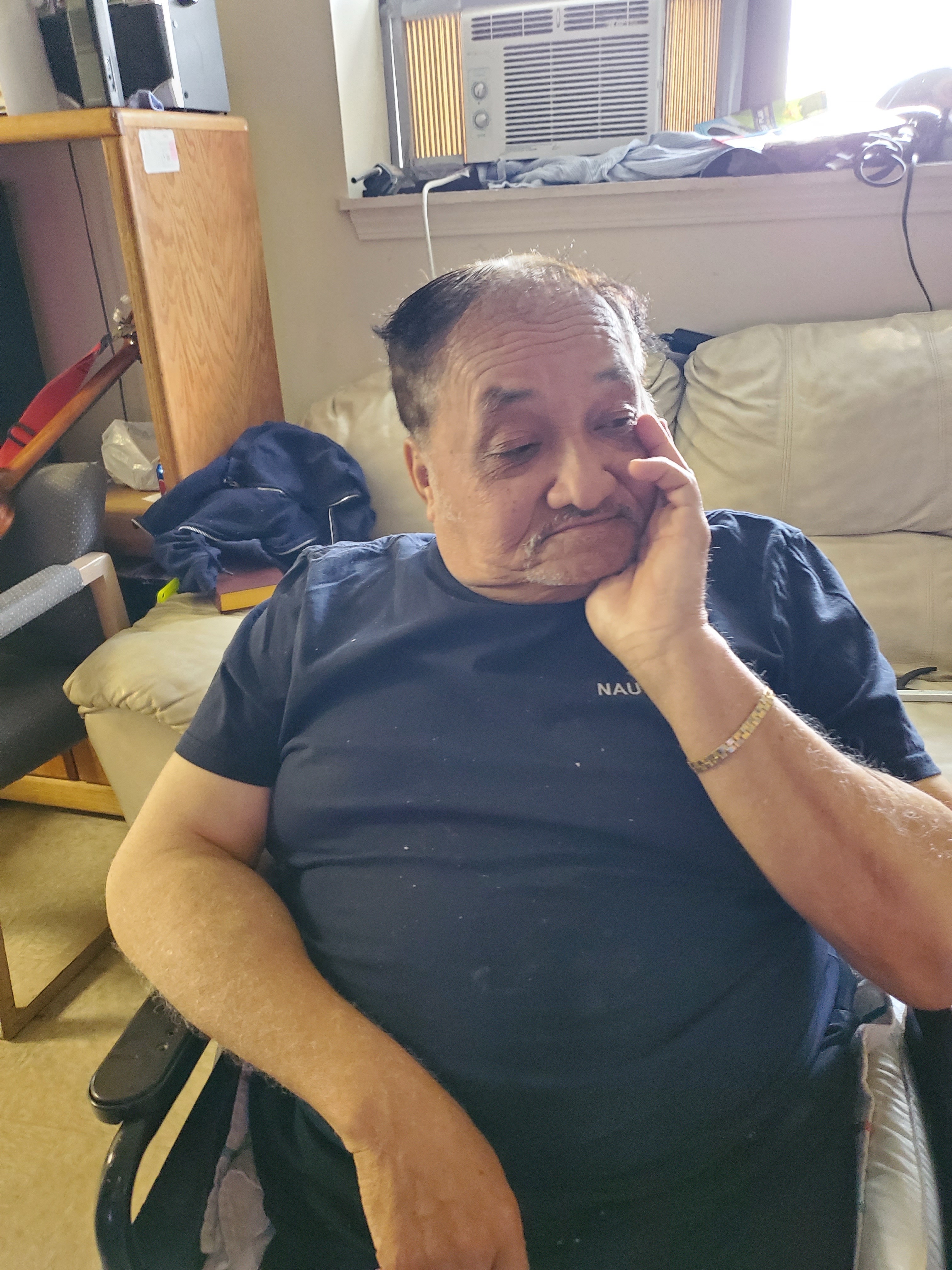 Missing his wife 