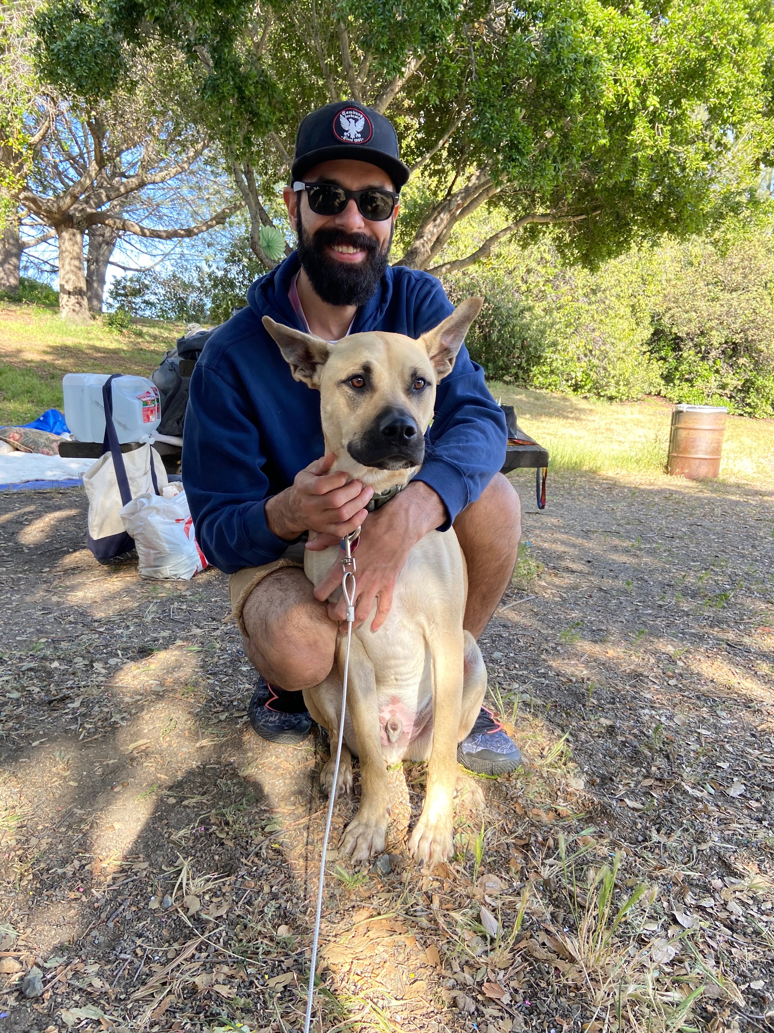 Chris and gunner @ my bday picnic April 2021