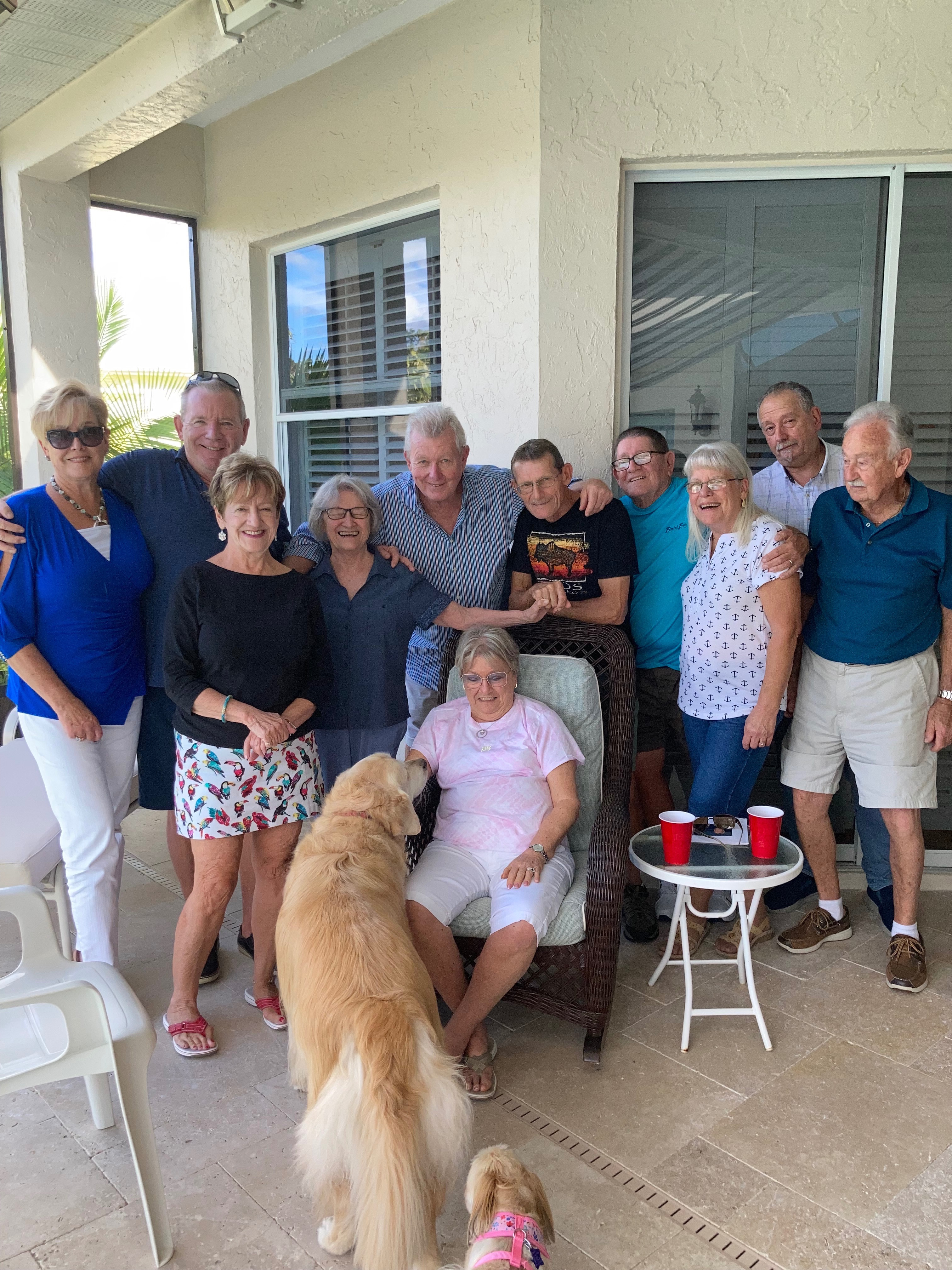 Gathering when Dee visited Florida