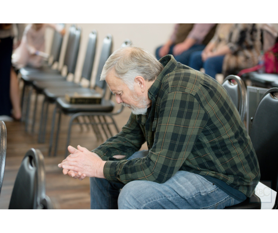 A praying man
