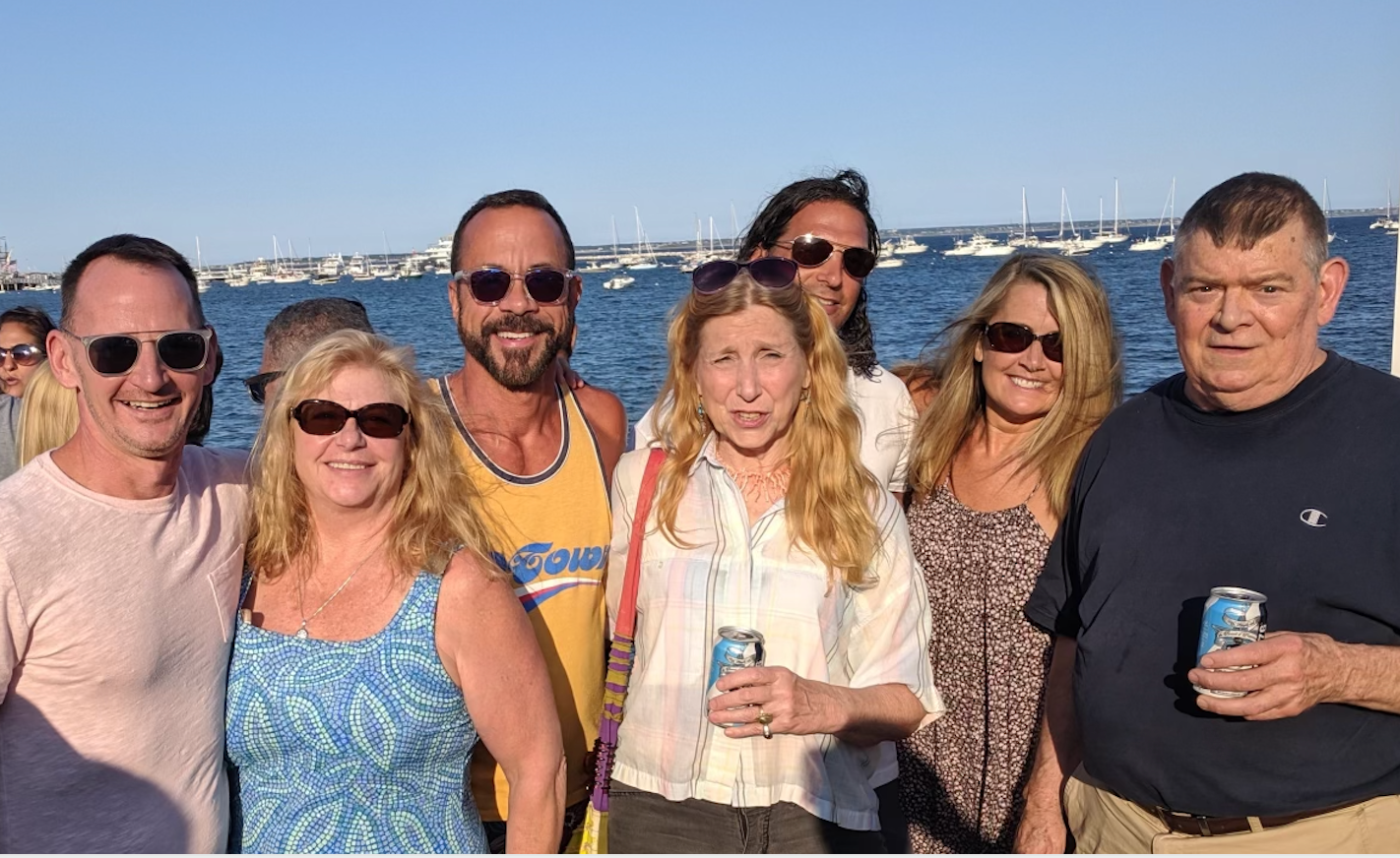 The coolest thing about this pic is that three of the people in it (Rob, Diane, and Lisa) are folks that worked for my dad at the animal hospital in the early 80s when they were teens/20s. And over 40 years later, they were still great friends with my dad. He stayed in close touch with nearly everyone who worked with him long after he retired. This community was as much family to him as we were. Rob, thanks for hosting us in P-Town for this trip. My dad had such an amazing time. ❤️
