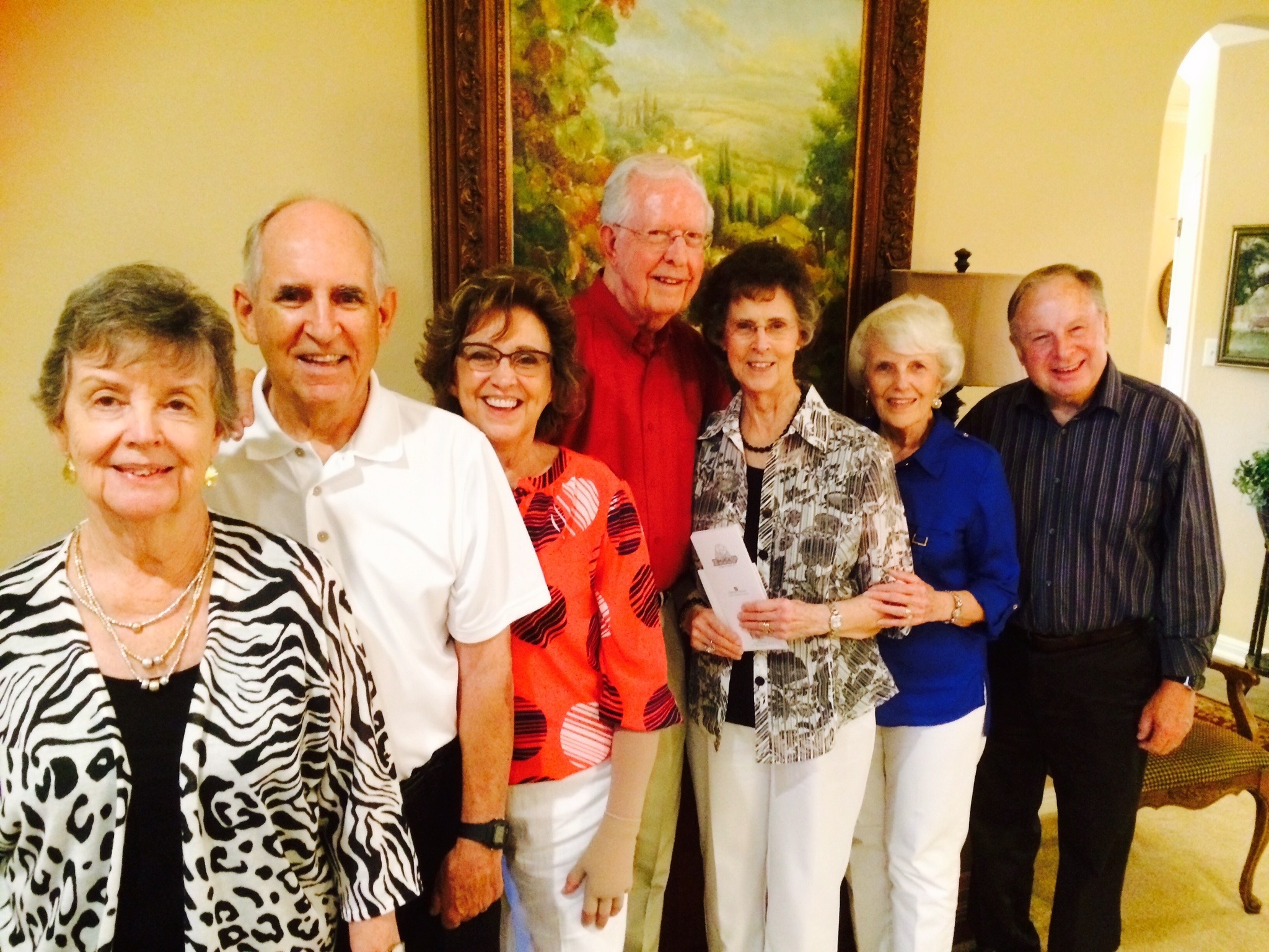 A special lunch at Sam and Lynda’s.