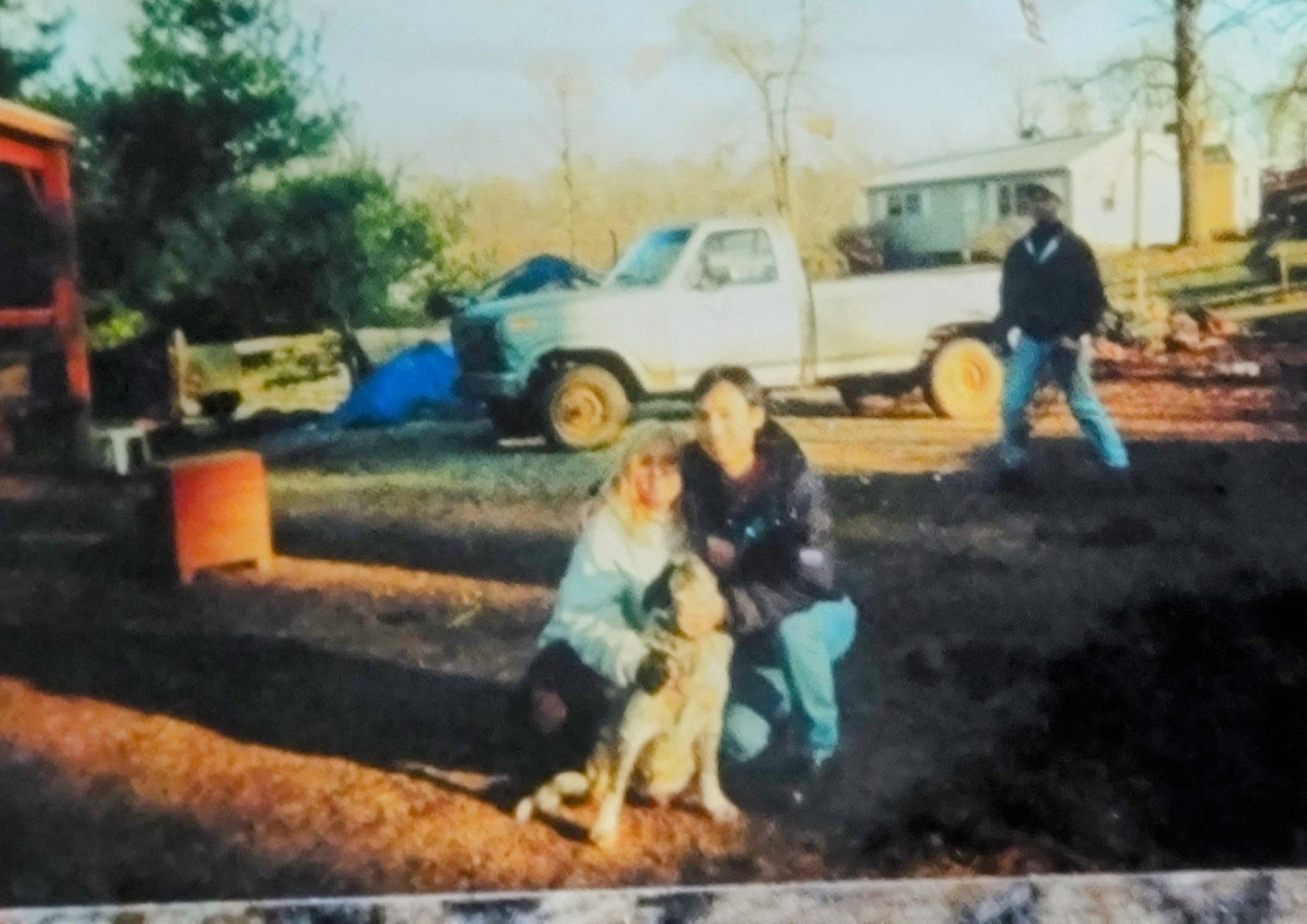 Mommy, Kyu and a random doggy.