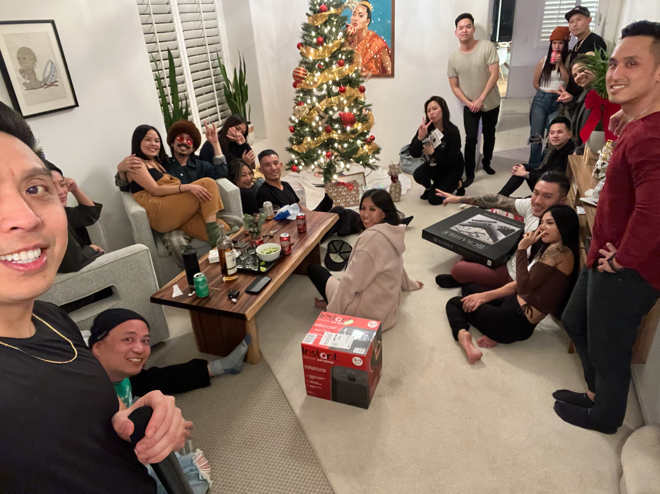 This was Christmas of 2022. We were playing white elephant with friends that night.