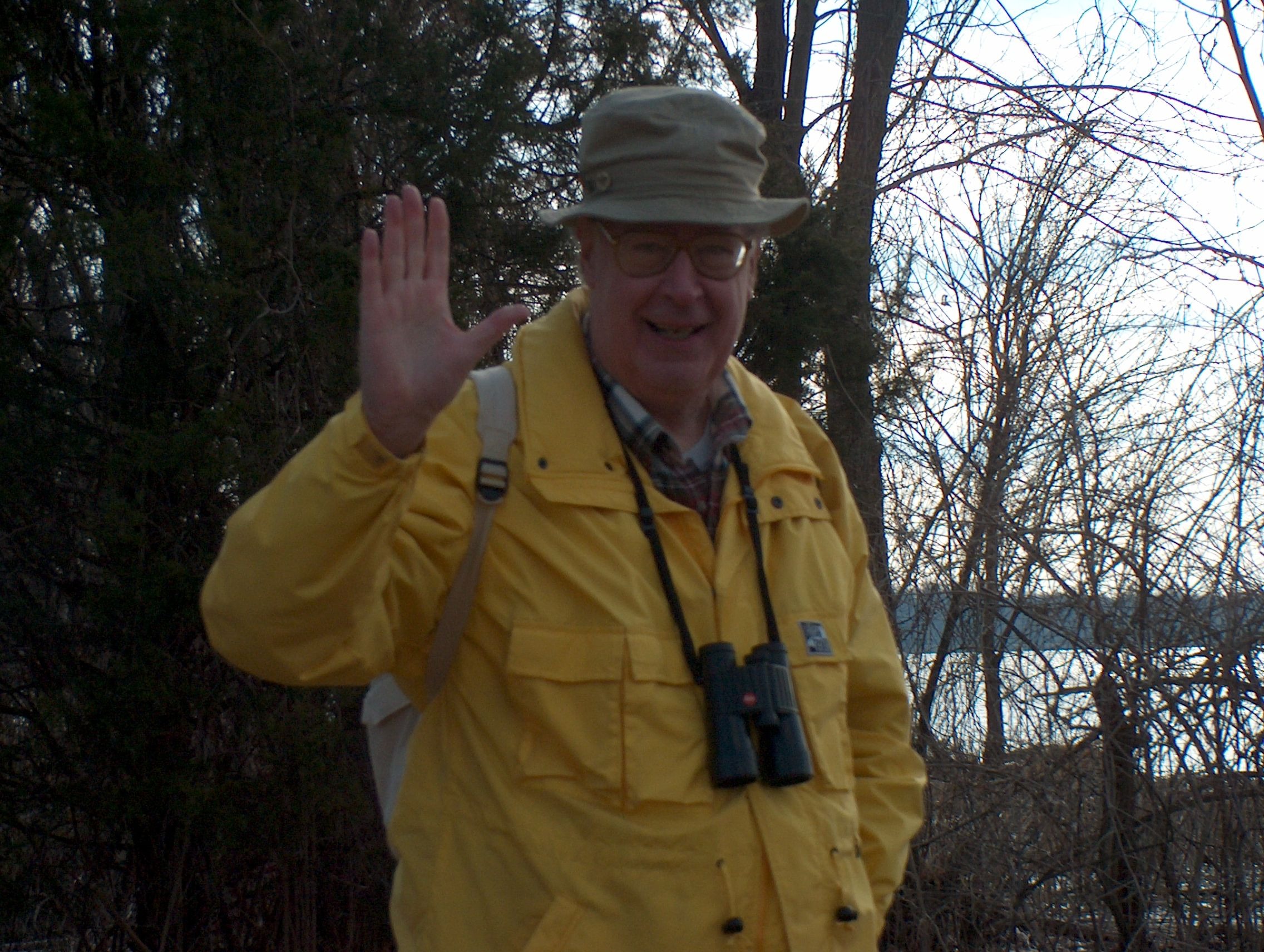 Birdwatching on the Potomac River with Angela Logomasini, February 2004.