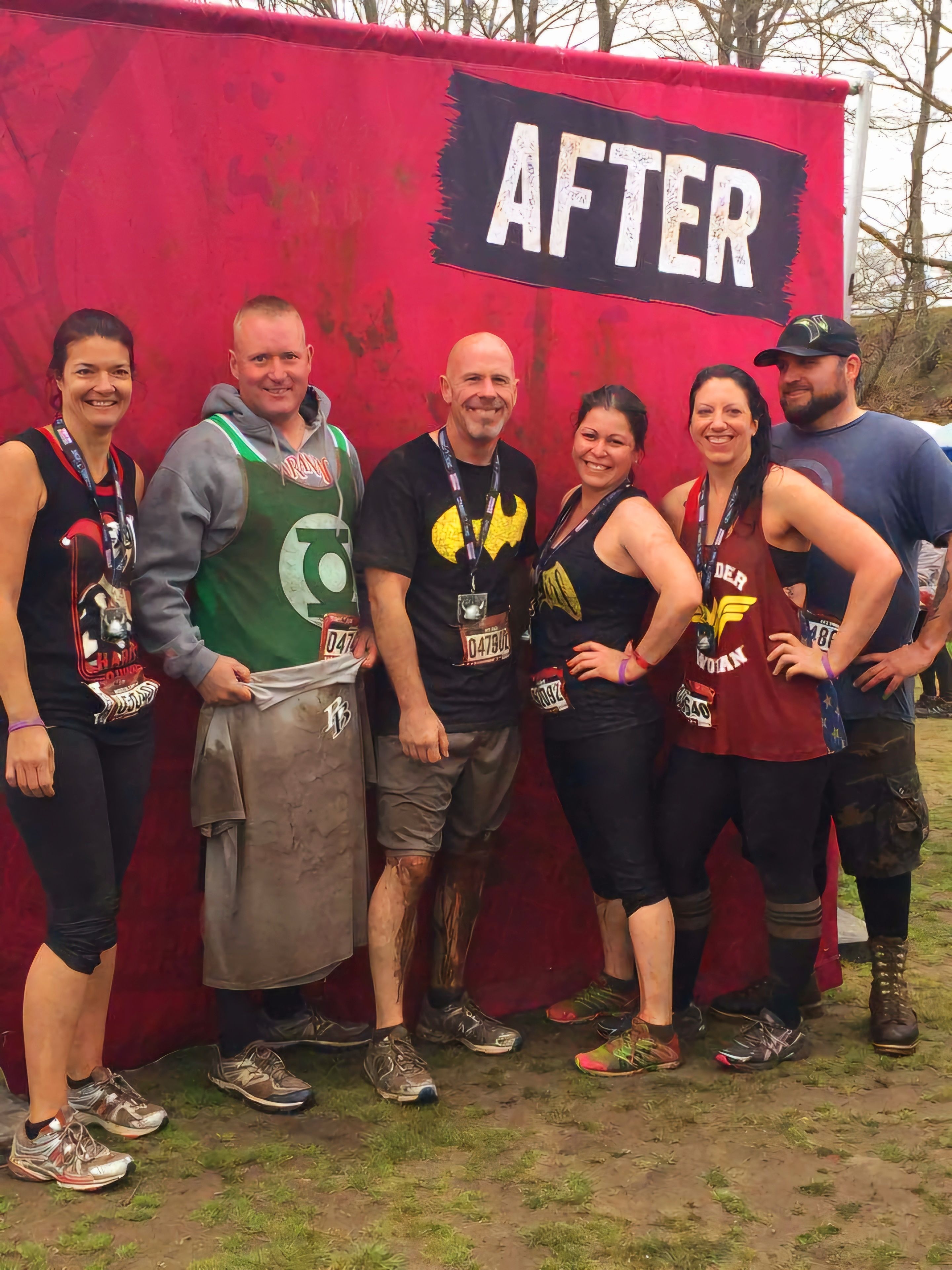We got pretty muddy!