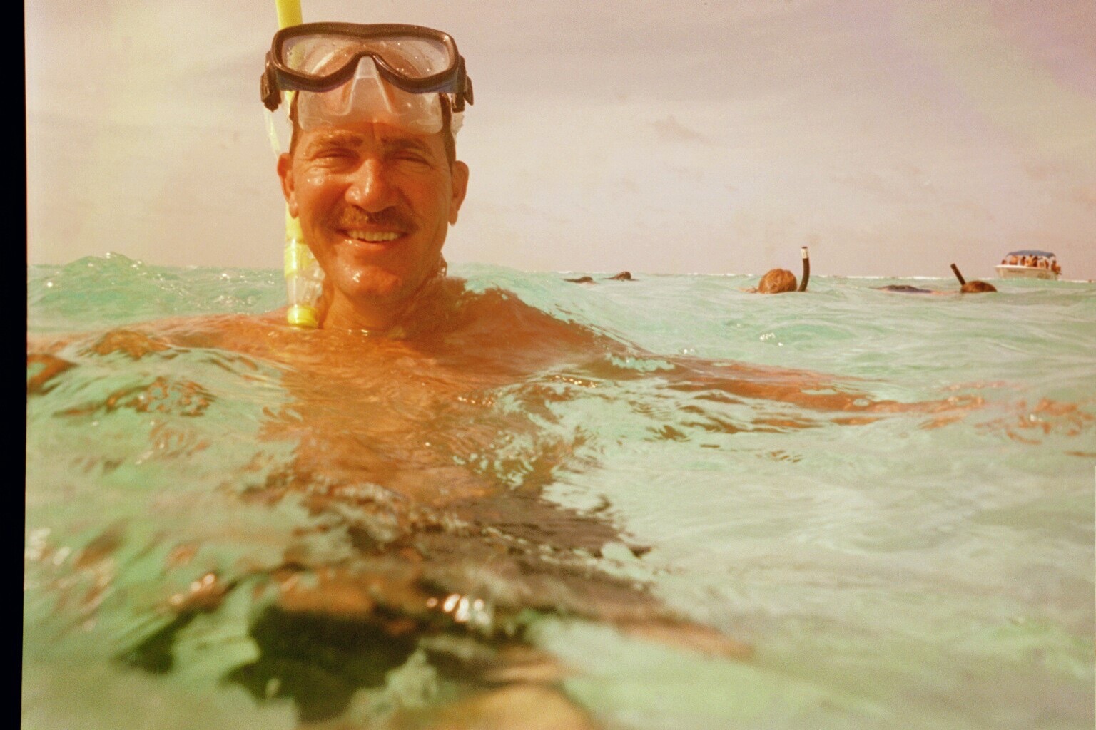 2003 Scott Snorkeling in Ambergis Caye Belize