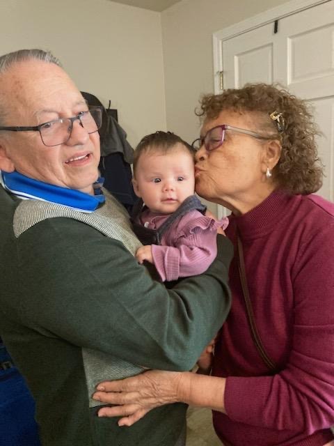 She has much love for her great grand babies 💕