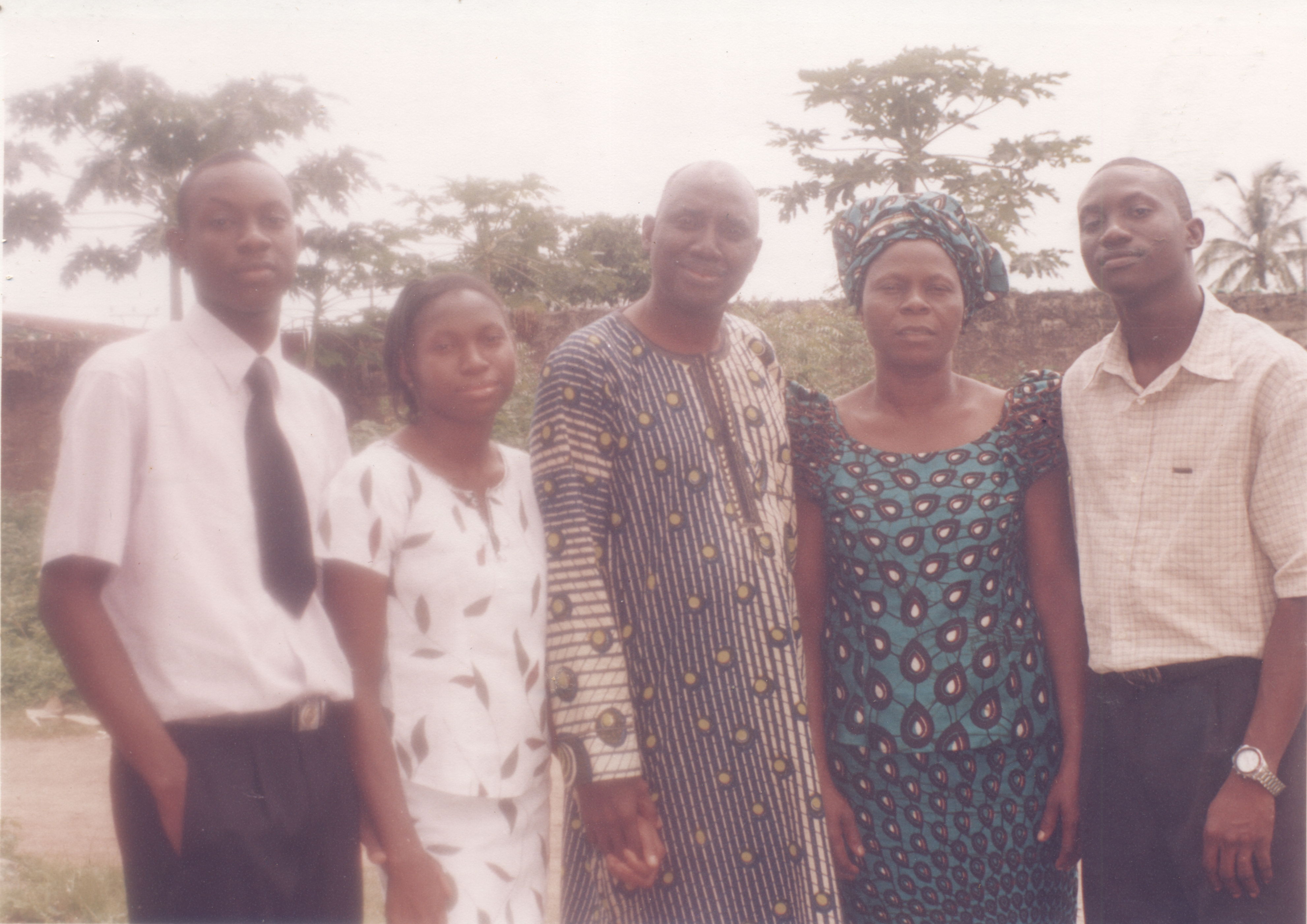 Early days with her wonderful family