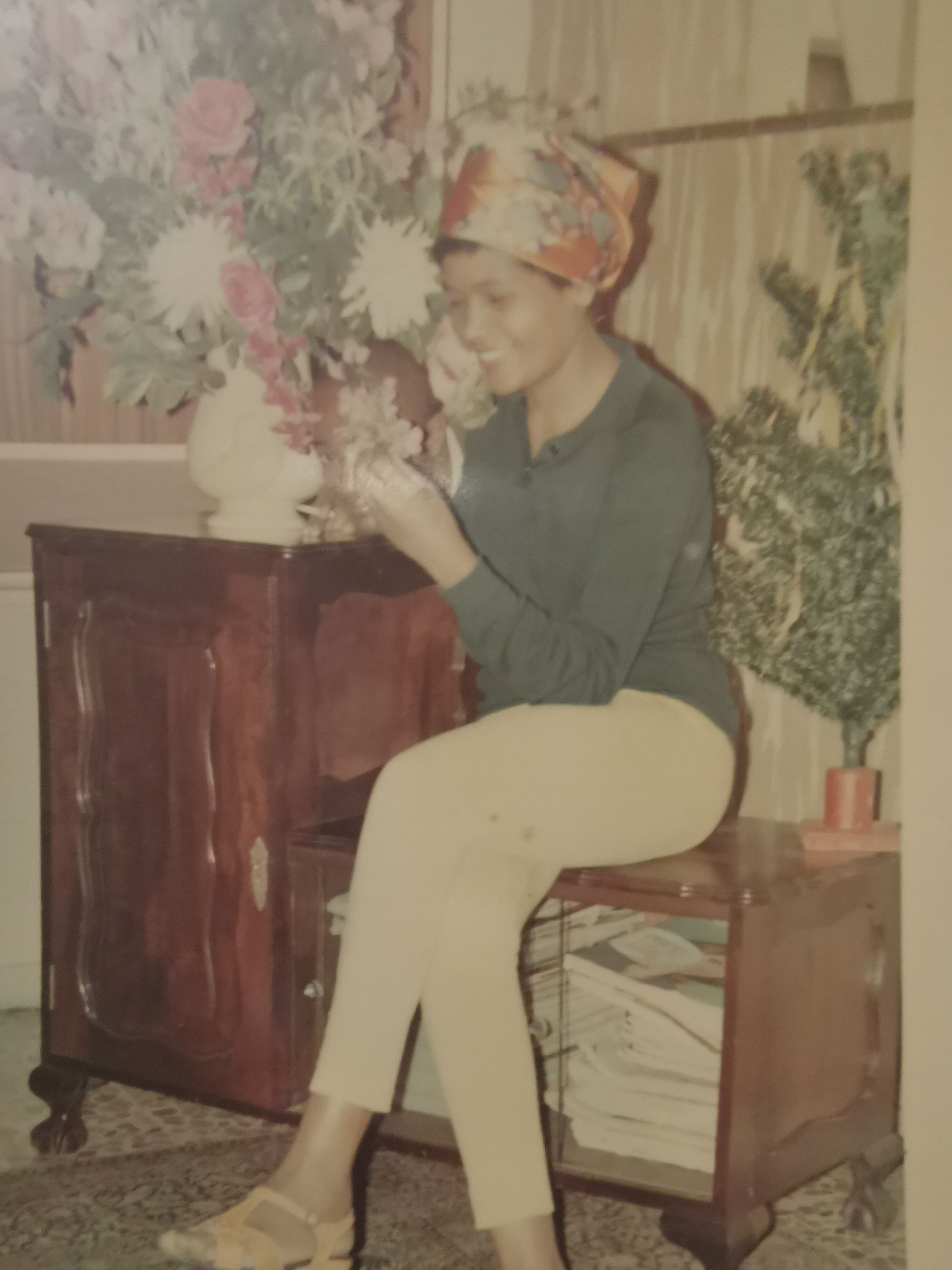 Nana as a nursing student at King Edward Hospital.