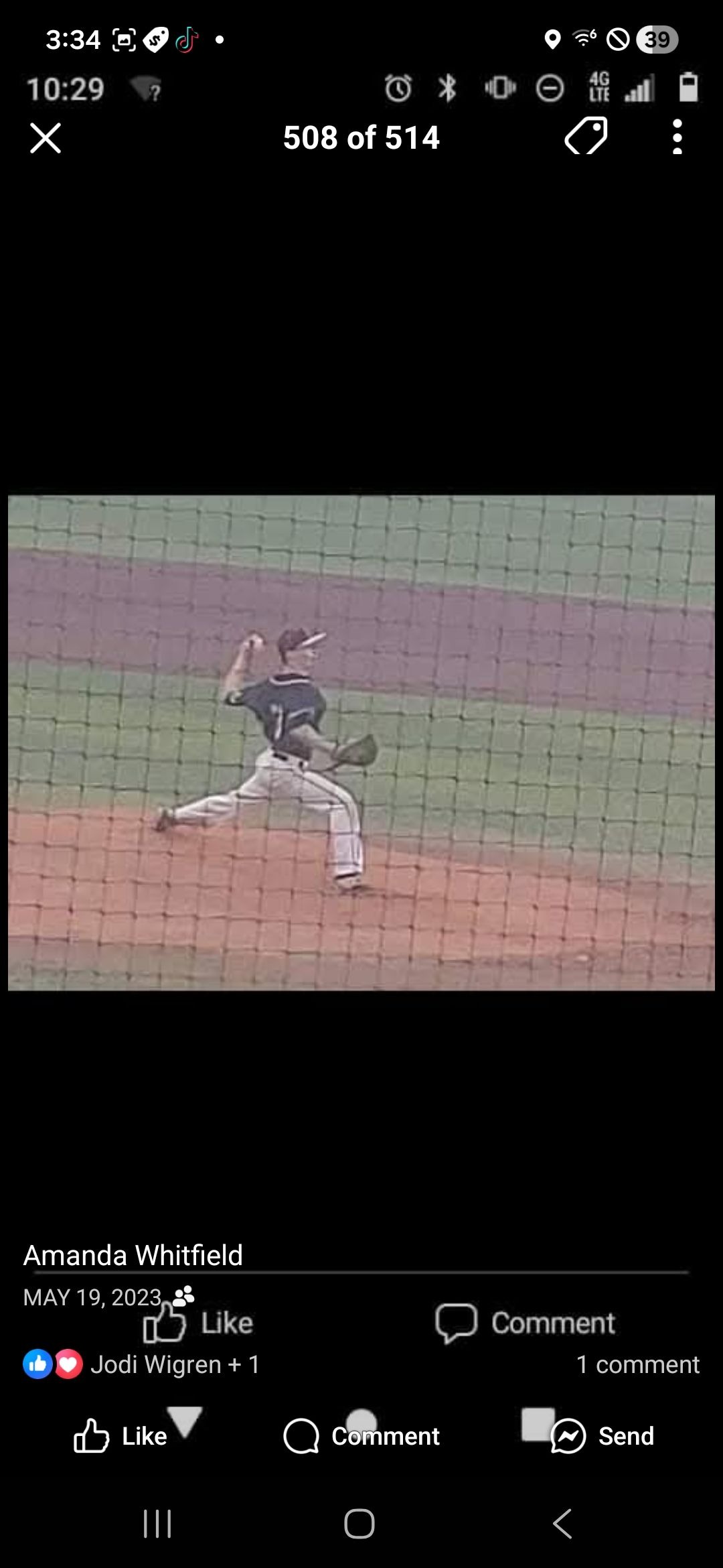 Loved that I got this action shot of him doing what he loved