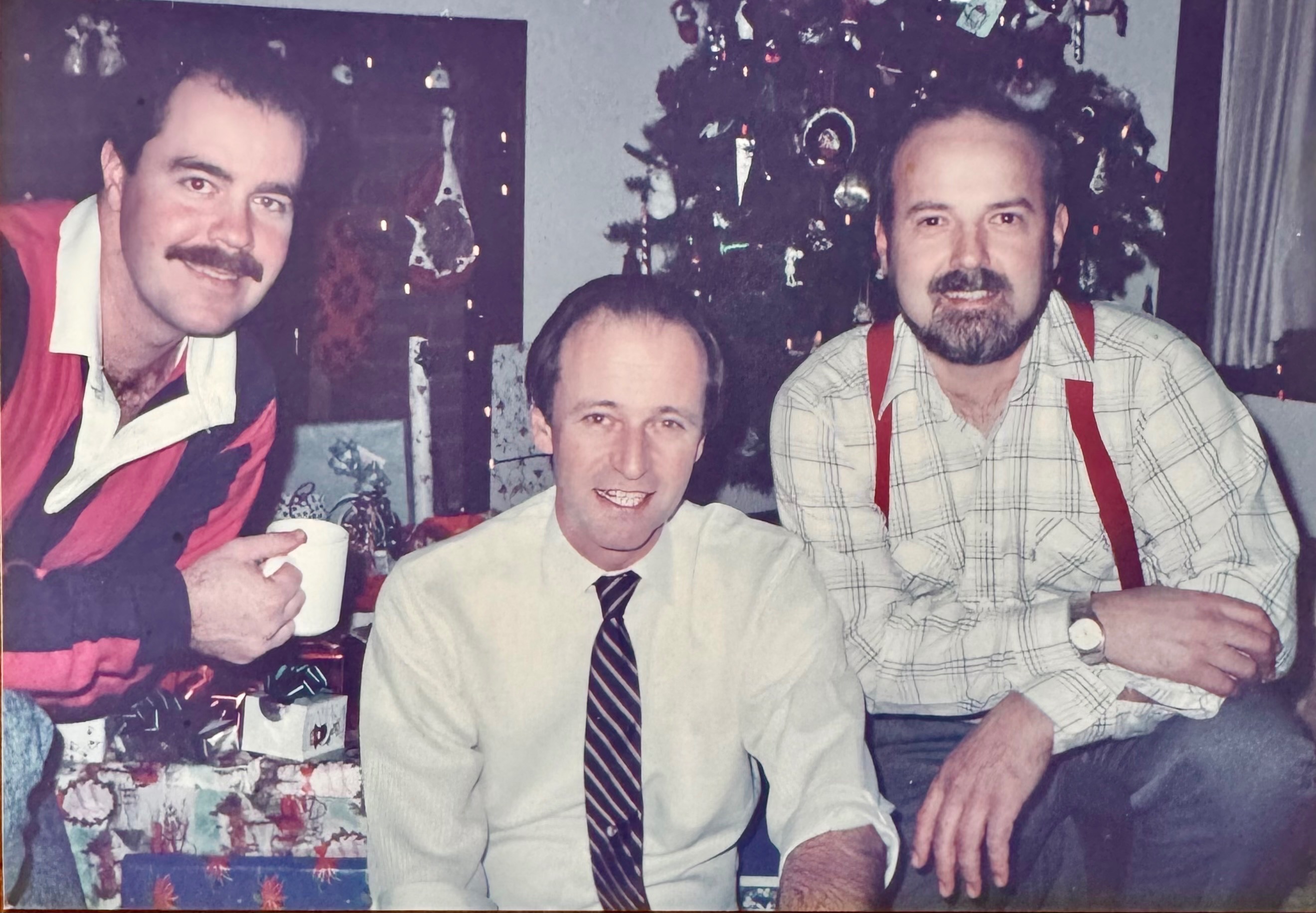 Don with both brother-in-laws Vic Lindsay and Bob Richter.