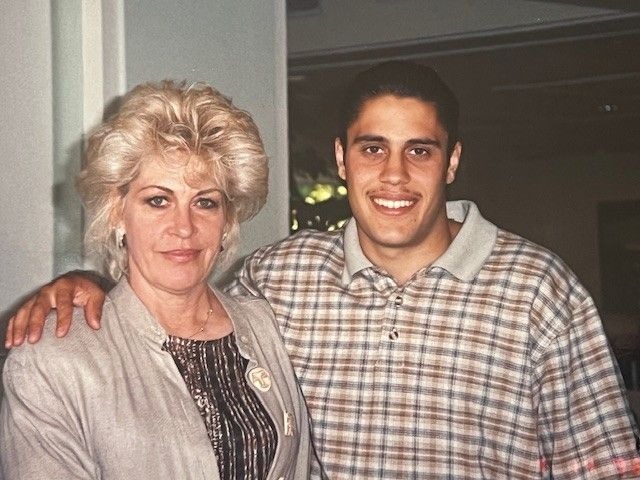 Raj and Mom.