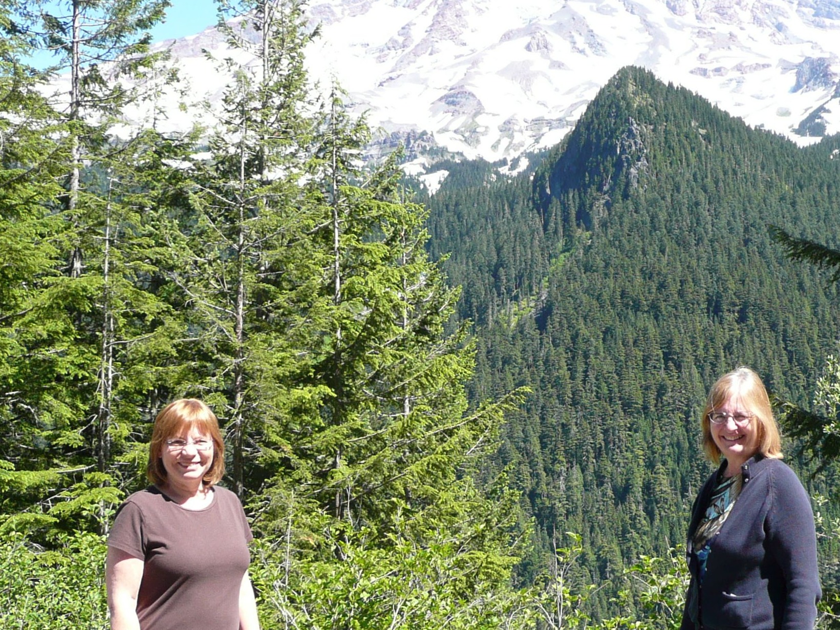 I took her to Mt. Rainier in Washington State. We stayed at a lodge and did a little hiking. So fun!