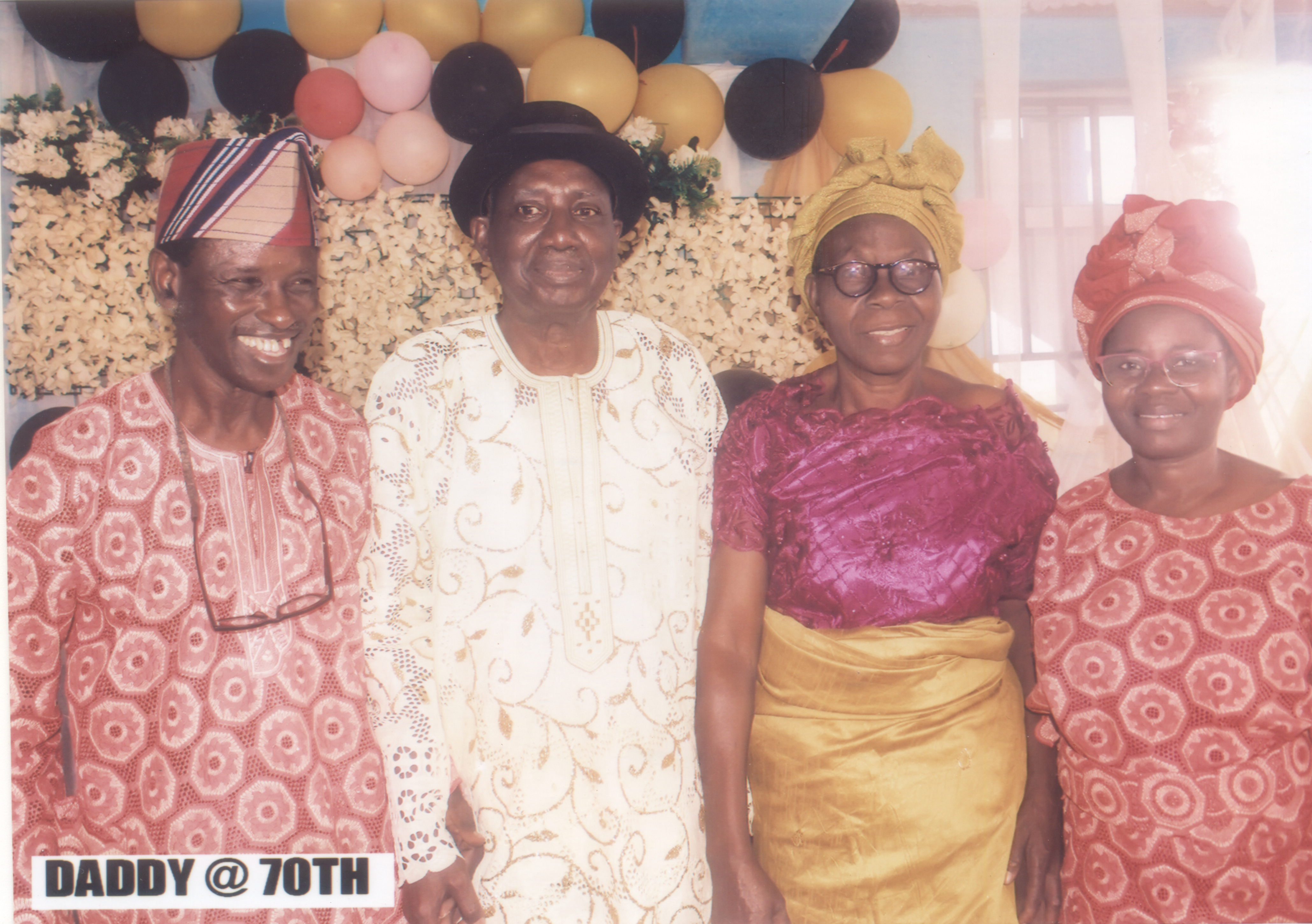 Mama @ Daddy's 70th Birthday with Architect Alabi and Wife