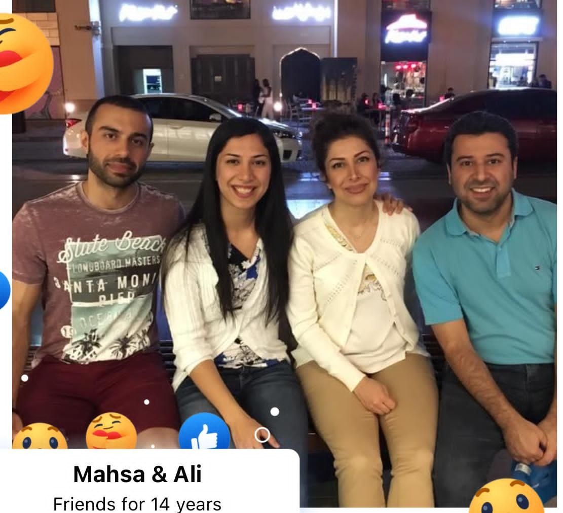 “I took this photo; it was our first siblings’ trip after Mahsa and Jeff’s wedding when they came to Dubai. We were all so happy and full of joy.”