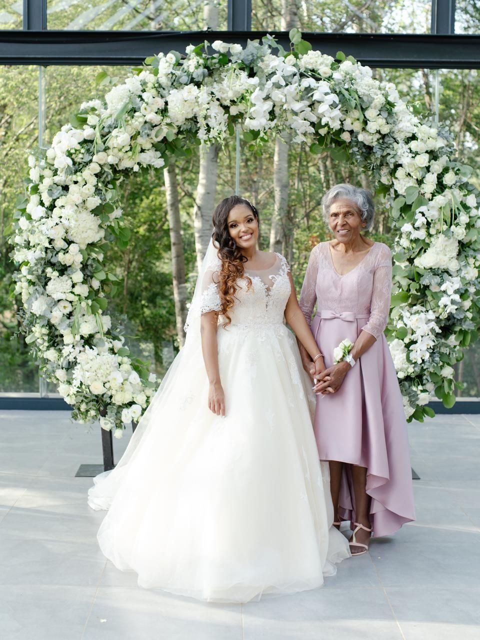 Gogo with Londz at her wedding.
