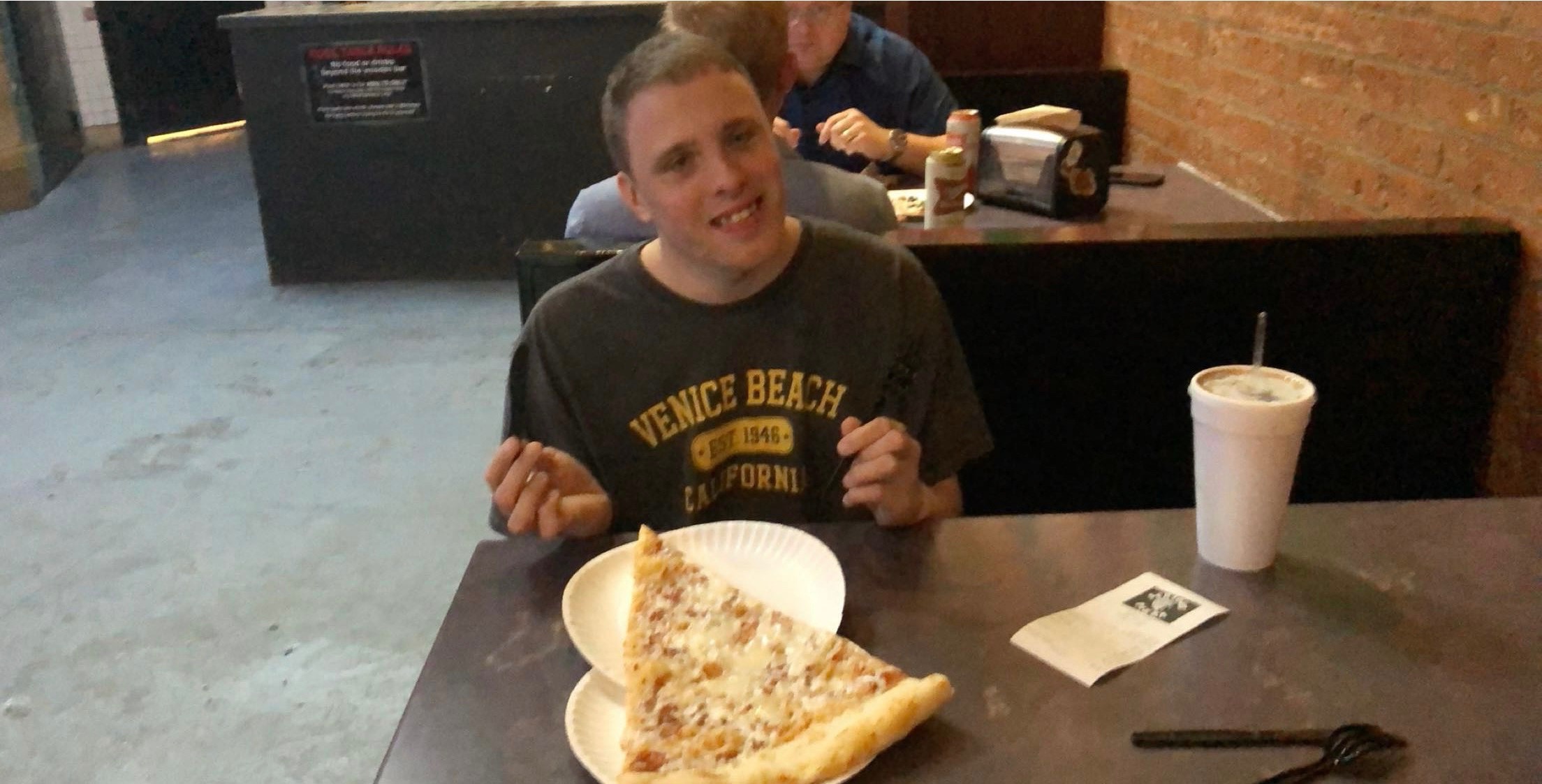 A GIANT piece of pizza