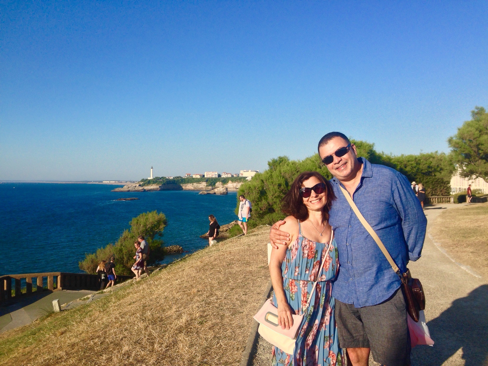 Rosy and Mozart in Biarritz,France