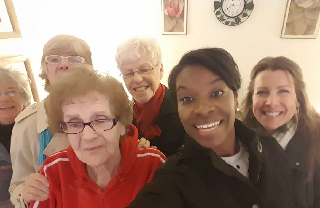 She was always up for a visit with her very special friends !